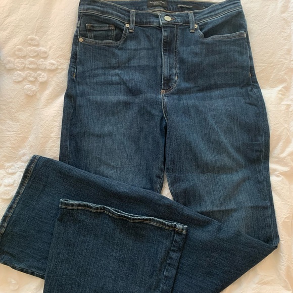 NWOT Banana Republic High Rise Flare premium Denim - Picture 2 of 7